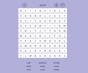 puzzle of words to find